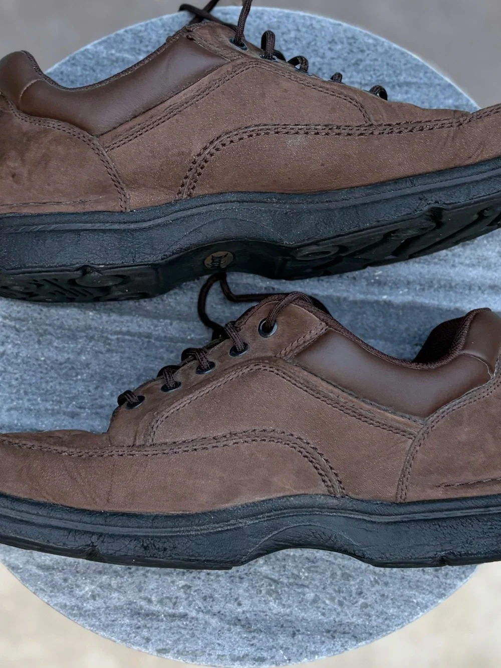 Rockport Men’s Brown Suede Lace-Up Comfort Sneakers